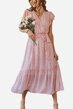Elegant Blossoms Boho Maxi Dress
