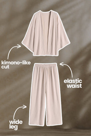 Chic Comfort Kimono Two-Piece Set
