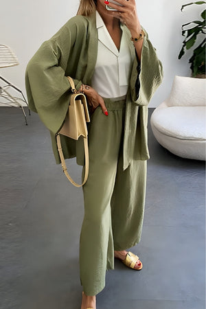Chic Comfort Kimono Two-Piece Set