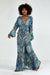 Desert Spell Bohemian Print Ruffle Maxi Dress